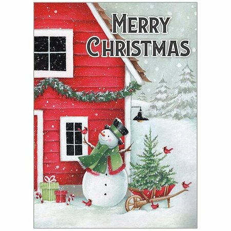 SMARTGIFTS Boxed - Card Snowman at the Farmhouse James 1-17 KJV - 20PK SM3327472